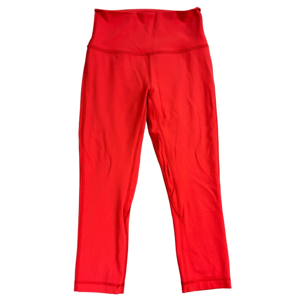 Lululemon Align High Rise Crop 21" Canyon Orange Size 6 High  Leggings W6BGHS